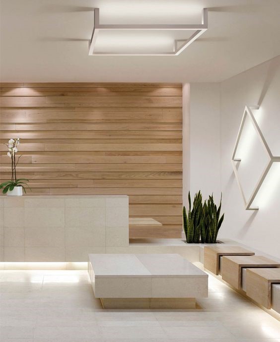 Elegant modern reception area